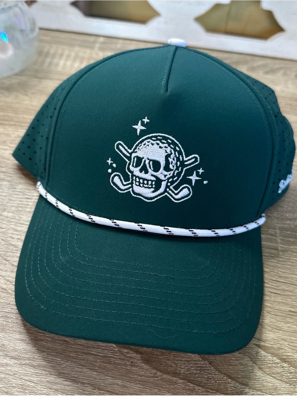 BirdieBoss Plundering Pirate Golf Hat Rope Snapback Golf Adjustable Hat retro